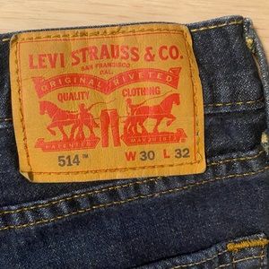 Levi Strauss & Co. Dark Blue Jeans - 514 style, Width 30 Length 32